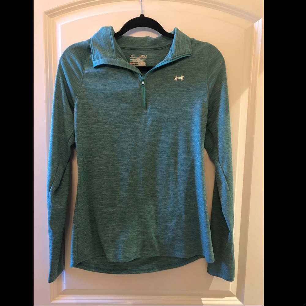 Heathered green under armour pullover